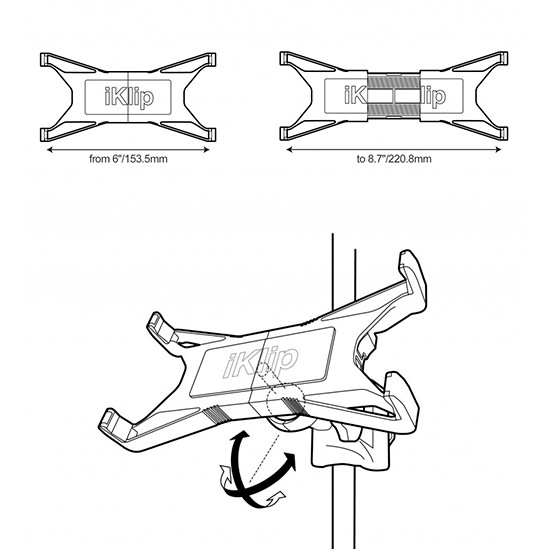 IK Multimedia iKlip Xpand 平板支架【敦煌樂器】, , large