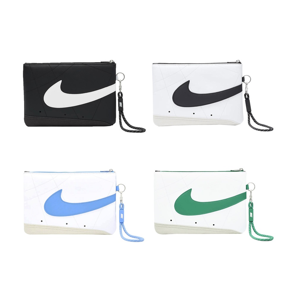 NIKE ICON BLAZER 手腕包 迷你包 鑰匙包 手機包 隨身包 零錢包 便攜 輕便 時尚 撞色 黑 白 藍 綠, , large