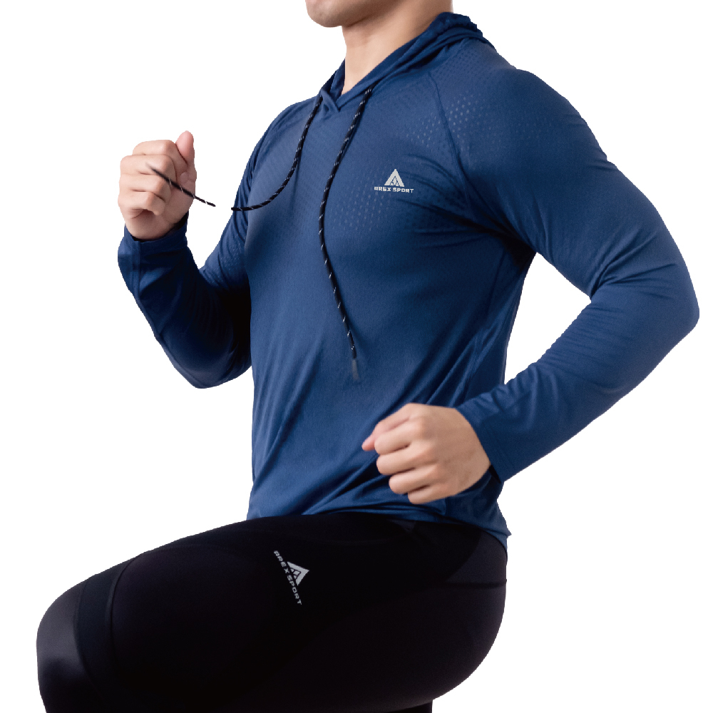 【AREXSPORT】AS-7462 男上衣 加大碼 長袖上衣 運動長袖 長袖帽Ｔ連帽上衣 男長袖 透氣舒適, , large