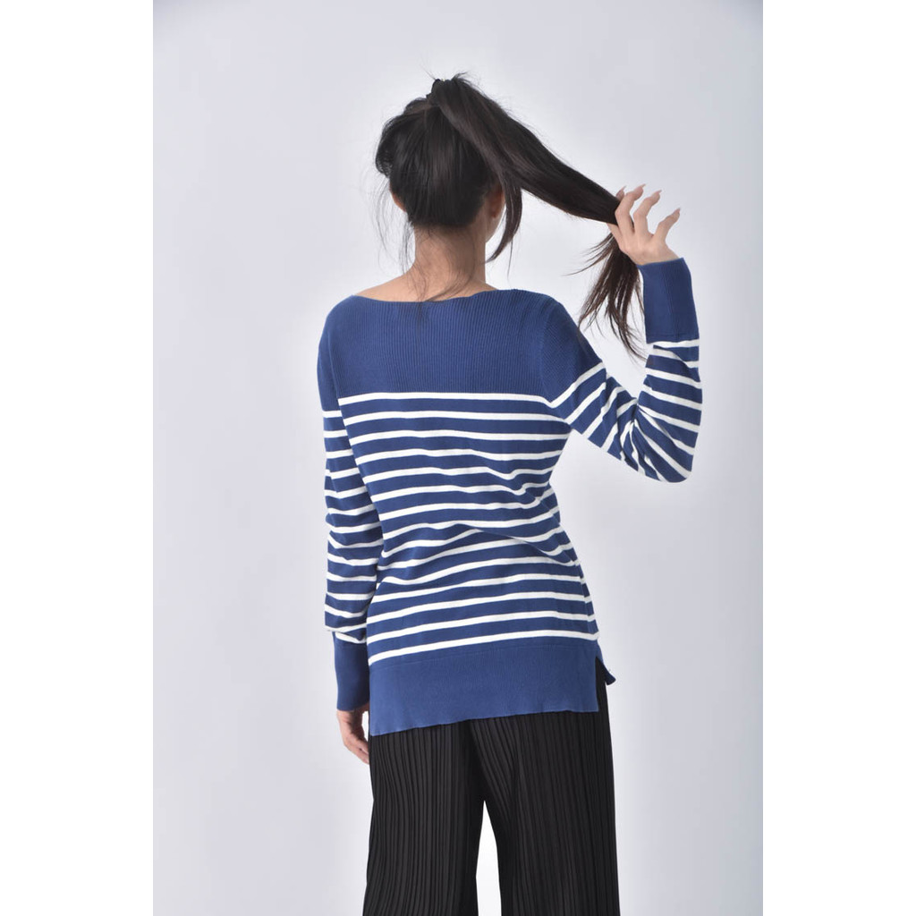 (S) nautica棉質純棉藍色毛衣二手衣, , large