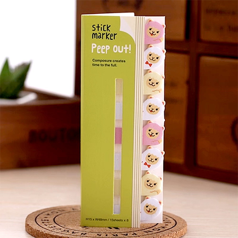 Peeping-out-animal Sticky Notes, , large