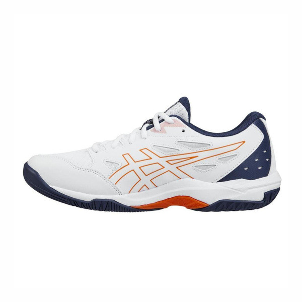 Asics Gel-rocket 11 2E 男女 排球鞋 室內運動鞋 寬楦 白 深藍 [1073A077-101], , large