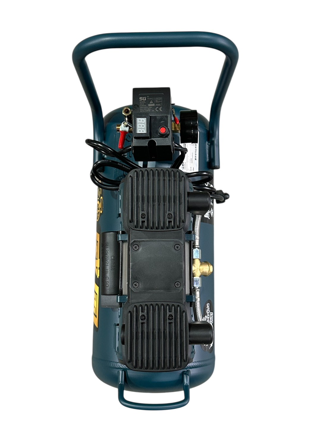 WIN五金 台灣品牌 威風牌 無油 無碳刷 <WA-2515B鋁桶15L>鋁桶式空壓機 110V 全銅馬達 無油空壓機 快速打氣機 打氣機 快速空壓機, , large