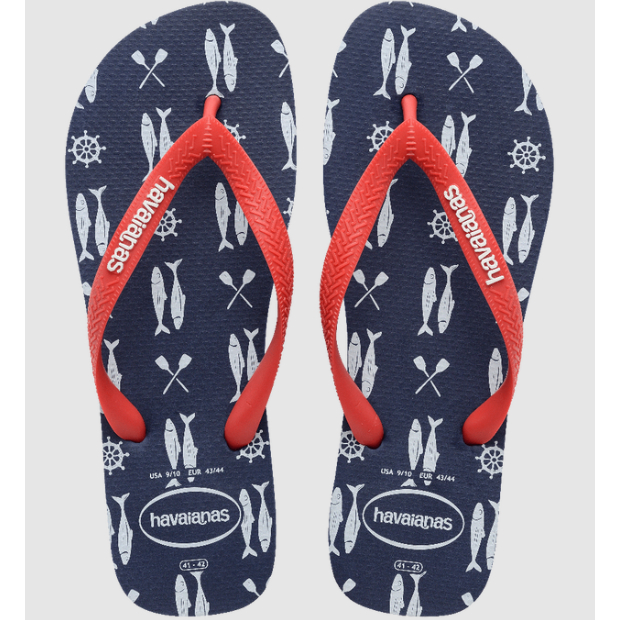 [巴拉娜巴西人字拖專賣店]HAVAIANAS 哈瓦仕．TOP NAUTICAL．航海．沙灘．海邊．藍紅帶, , large