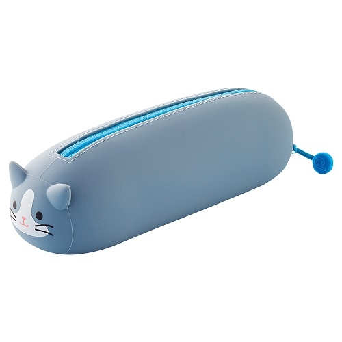 日本LIHIT A-7781 矽膠橫式筆筒/鉛筆盒(多款)柴犬*大, , large