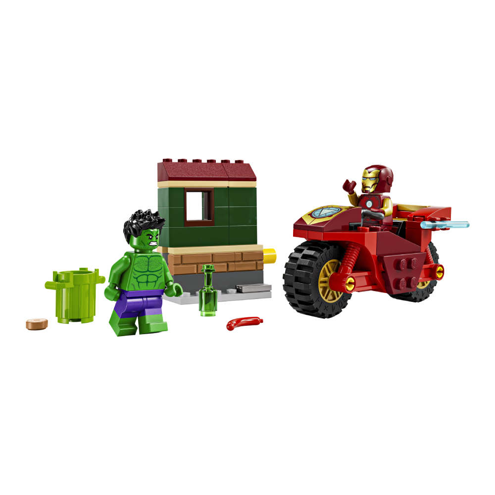 LEGO Iron Man with Bike and The Hulk, , large