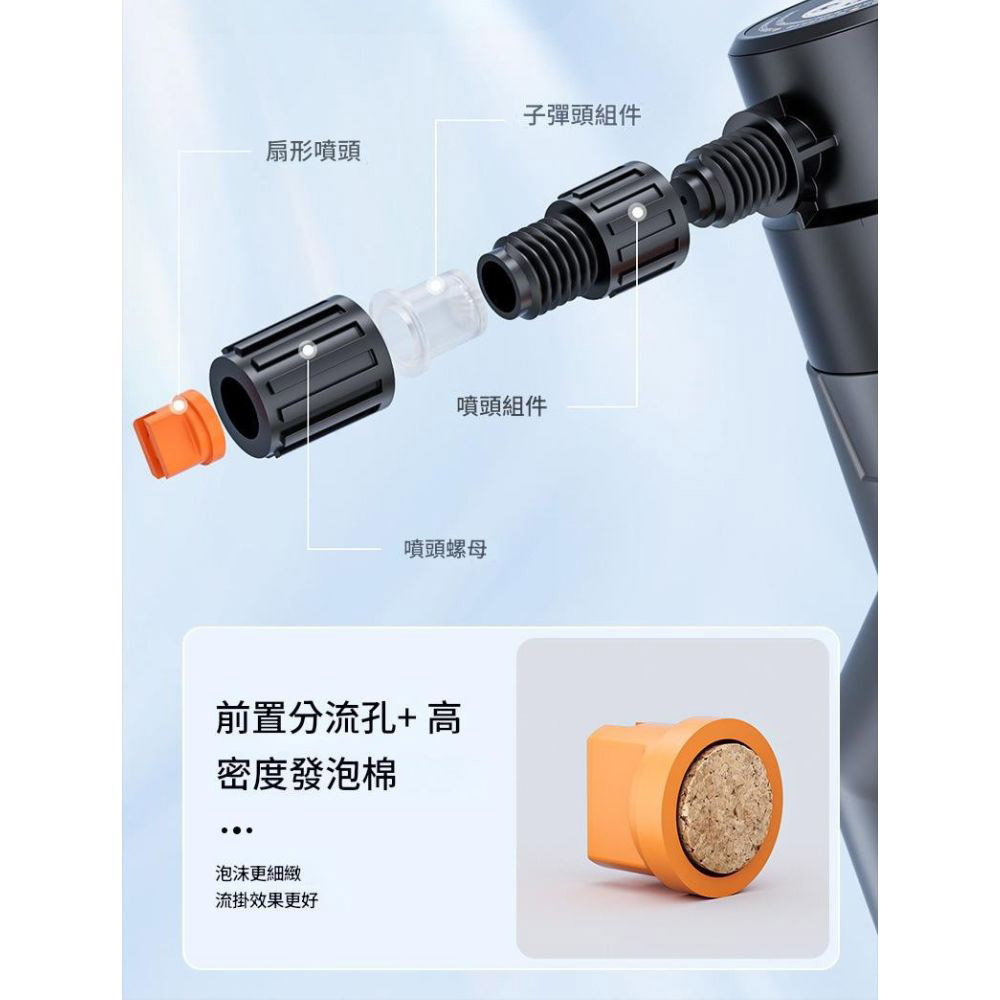 電動泡沫噴壺1.5L加厚贈充電線-白, , large