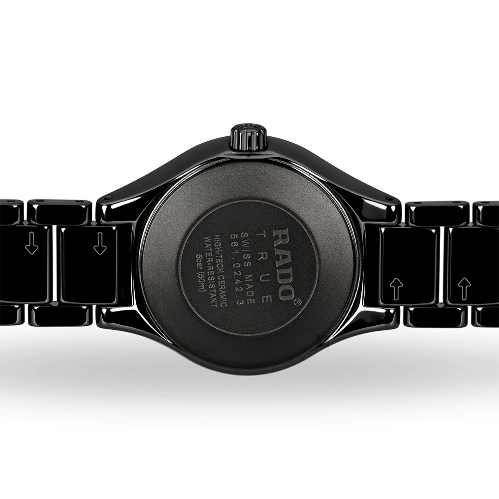 RADO 雷達 True 真系列 高科技陶瓷鑽石女錶-30mm R27059712, , large