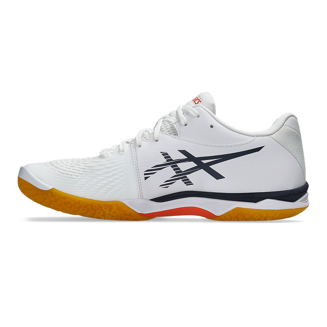 [秉宸] ASICS COURT CONTROL FF 3 室內羽球鞋 白黑橘 1071A087-100, , large