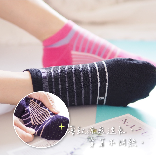 [Kaimei Cotton Industry] 6 pairs set, random and excellent, MIT made in Taiwan, antibacterial, deodorant and anti-slip socks, women's size 20-24cm, Kaimei Cotton Industry, , large