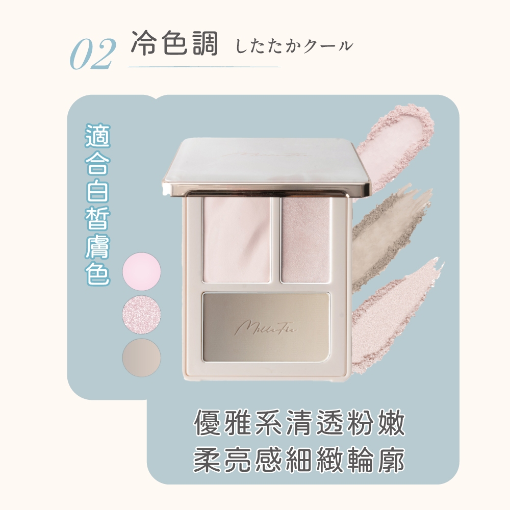 【千康購物網】MilleFée 心機修容盤-02冷色調, , large