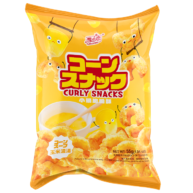 CURLY SNACKS-CORN SOUP FLAVOR, , large