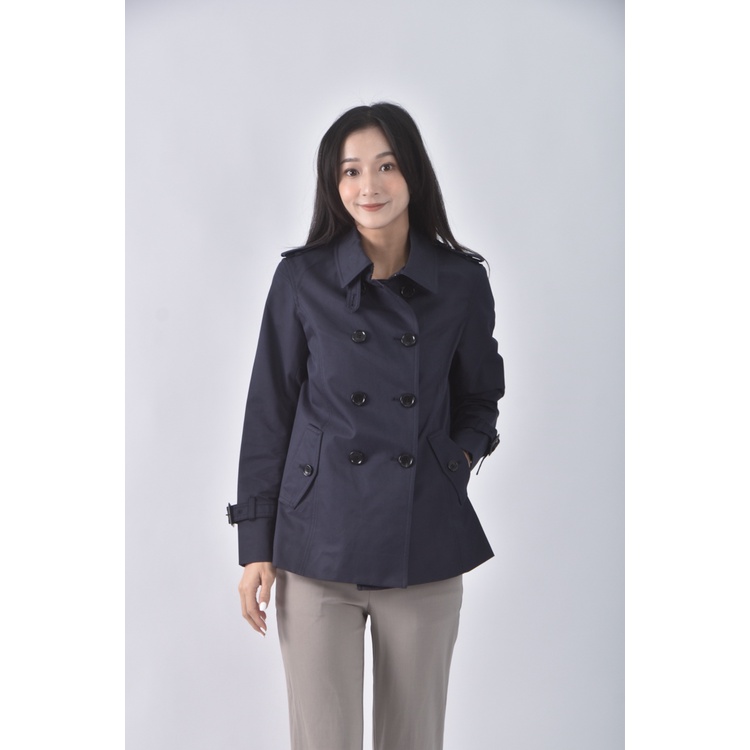 (S) 23区 Vingt trois arrondissements質感風衣藍色外套二手衣