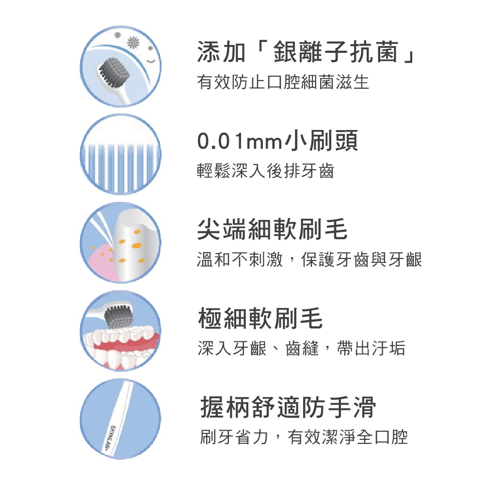 【千康購物網】SKYNLAB+ 太潔高效銀離子抗菌牙刷1入, , large