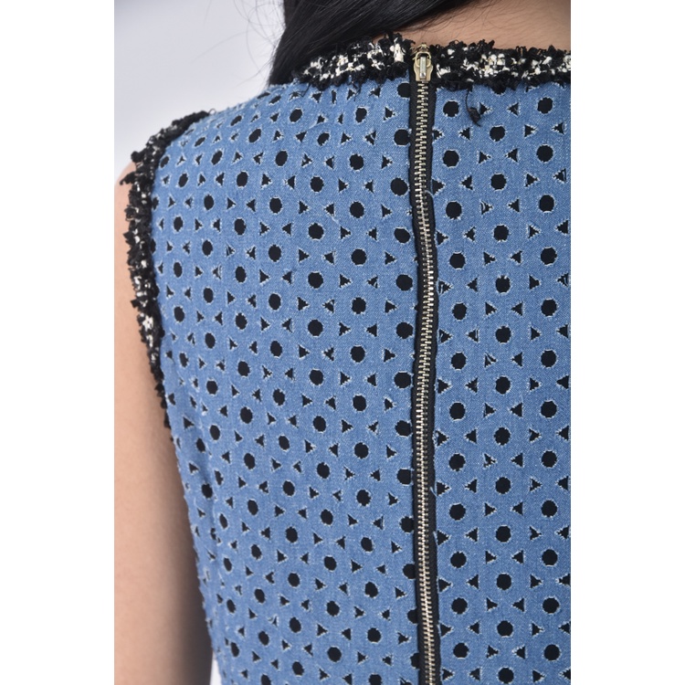 (S) moma質感無袖藍色洋裝二手衣, , large