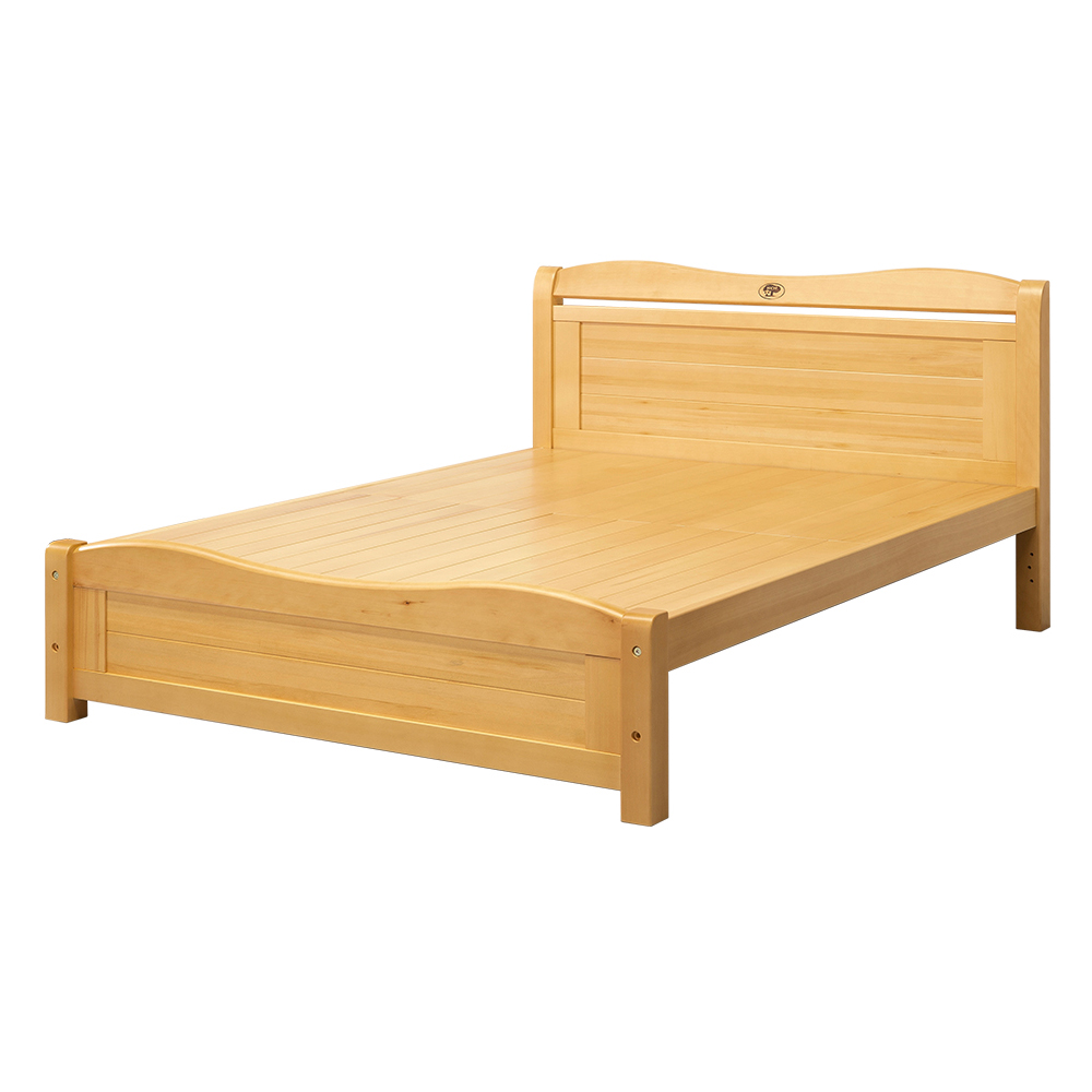 【唯熙傢俱】索拉檜木色5尺雙人床, , large