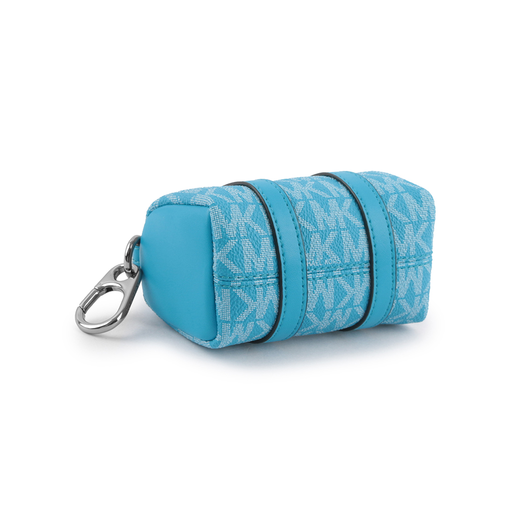 Michael Kors 塗層帆布波士頓包造型吊飾/鑰匙圈/天藍色, , large