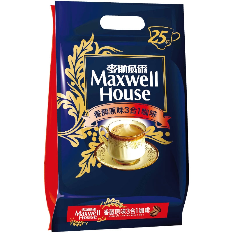 麥斯威爾原味咖啡三合一14g*25, , large