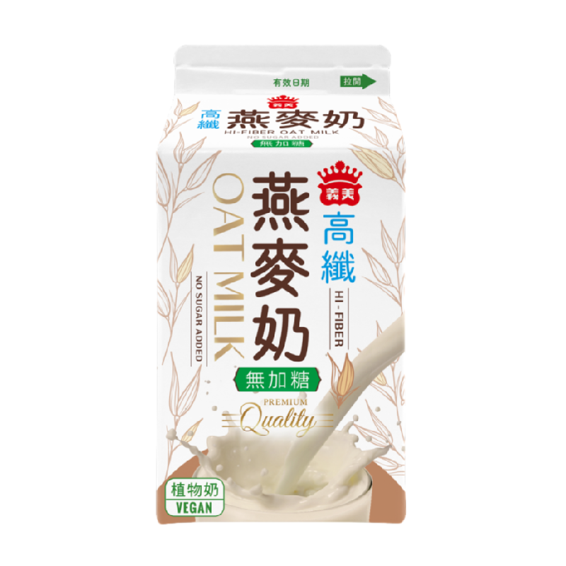 義美高纖燕麥奶(無加糖)375ml, , large
