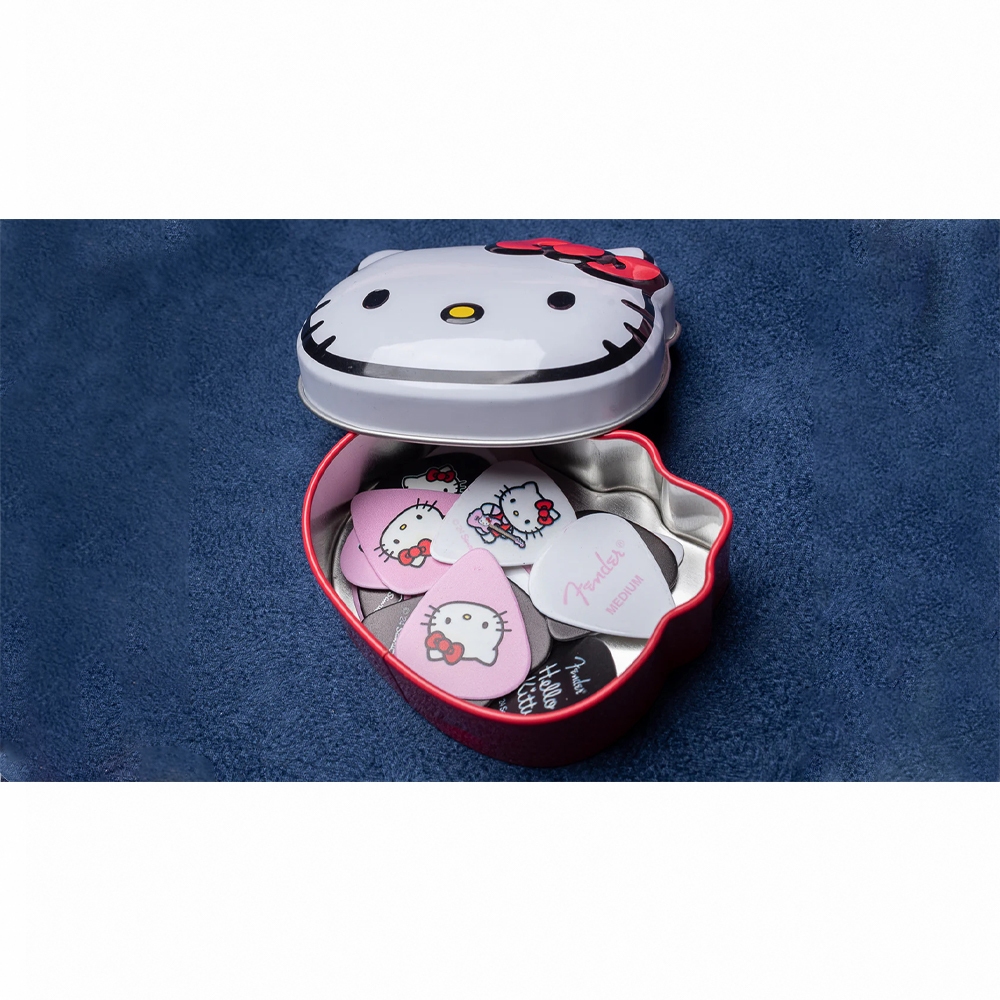 【預購】Fender x Hello Kitty 18 Pack Pick Tin 聯名款匹克套組【敦煌樂器】, , large