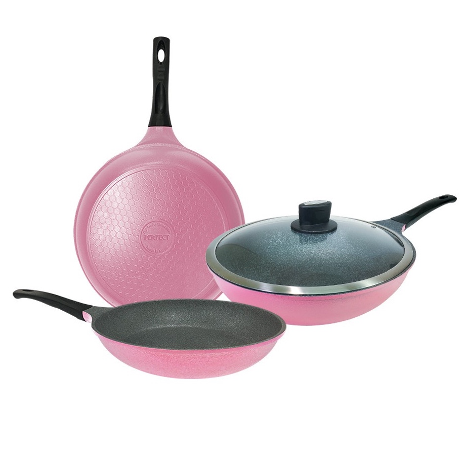 PERFECT 理想牌 韓國晶鑽不沾平底鍋平煎鍋無蓋第一代 28cm無蓋-Leidea樂德兒, , large