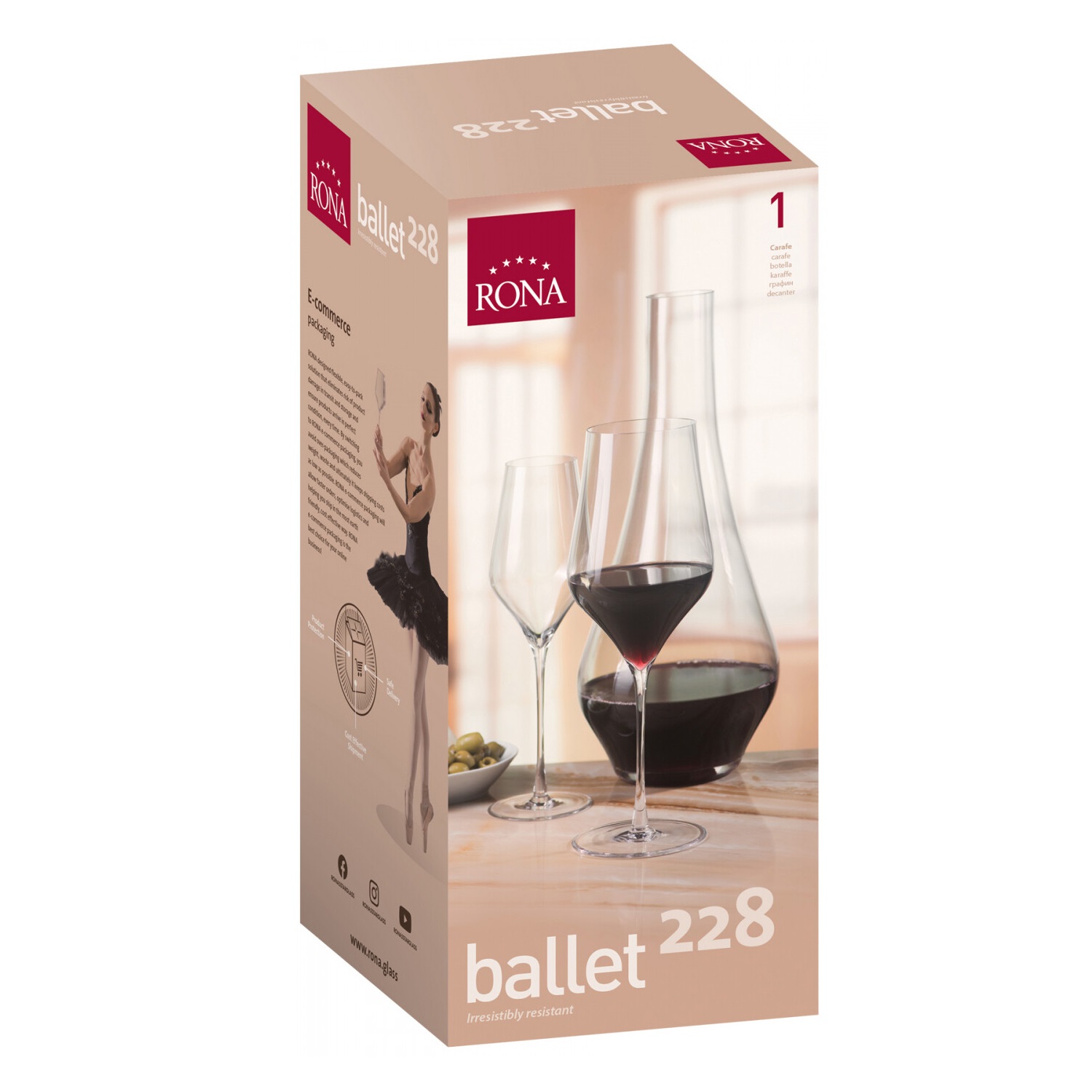 RONA Ballet芭蕾系列-醒酒器2280ml(單入禮盒)[享恩貿易], , large