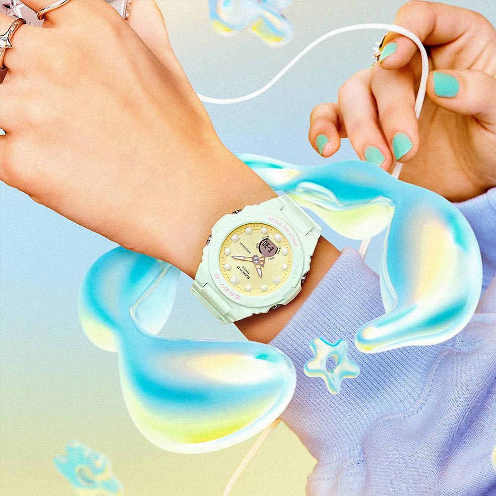 CASIO 卡西歐 BABY-G 夢幻色調手錶 BGA-320FH-3A, , large