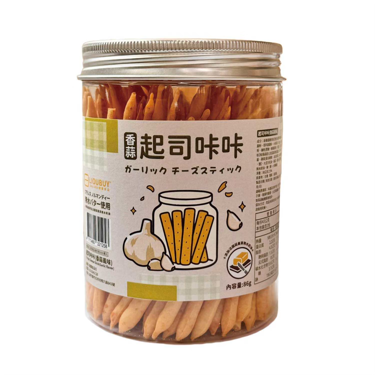 【劉霸】起司咔咔｜特濃起司棒 (原味/可可/黑椒/香蒜) 各3箱, , large