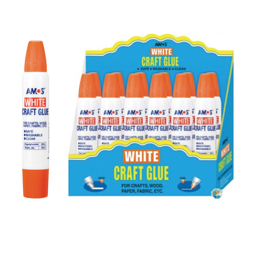 【韓國AMOS】雙頭白膠70mlx12支裝/盒, , large