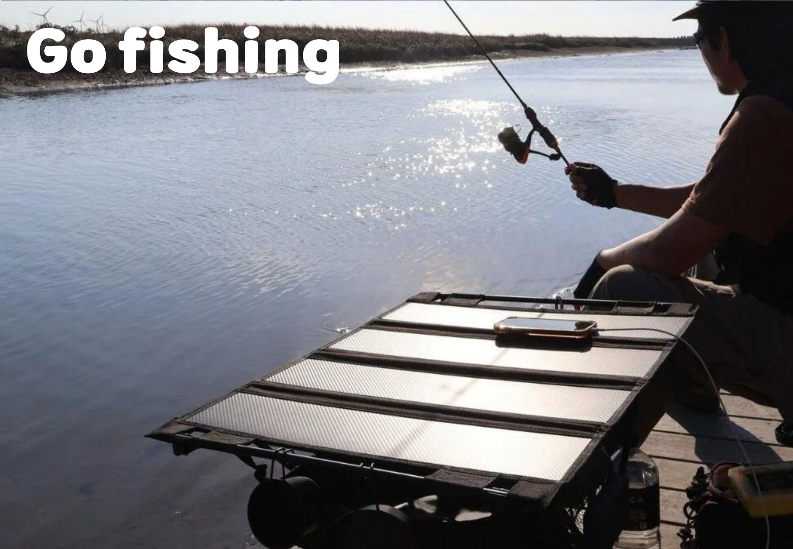 [emirai] 45W Solar-Powered Tactical Table, 2nd Generation EMRS45T!! An outdoor tactical table that can be charged! Dual-use design., , large