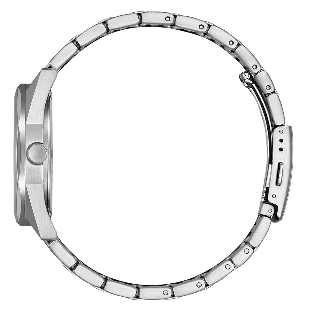 CITIZEN 星辰 限量 光動能八角形經典大三針手錶 送禮推薦-銀x綠/38mm BM7620-83X, , large