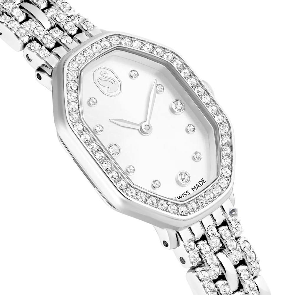 SWAROVSKI 施華洛世奇 Dextera Octagon 永恆優雅璀璨腕錶-32x23mm 5698690, , large