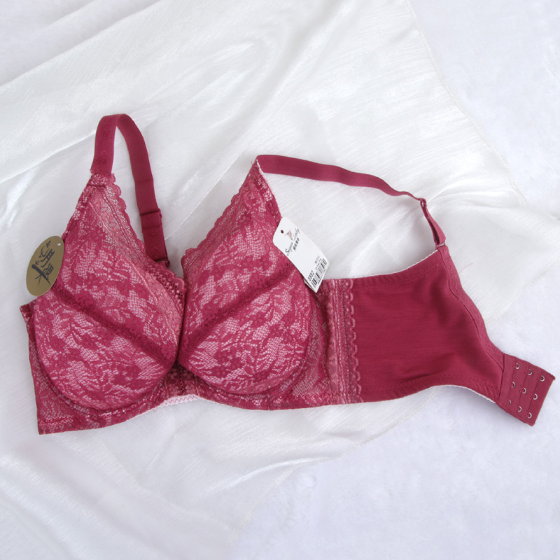 [WINIBRA] Made in Taiwan, Underwire, Side Support and Centering, Full Coverage, Plus Size C~G Cups, Maple Red, Size (C38), 楓葉紅, large