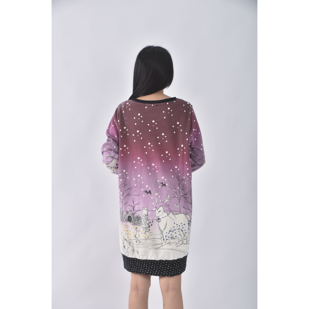 (S) scolar棉質純棉紫色洋裝二手衣, , large