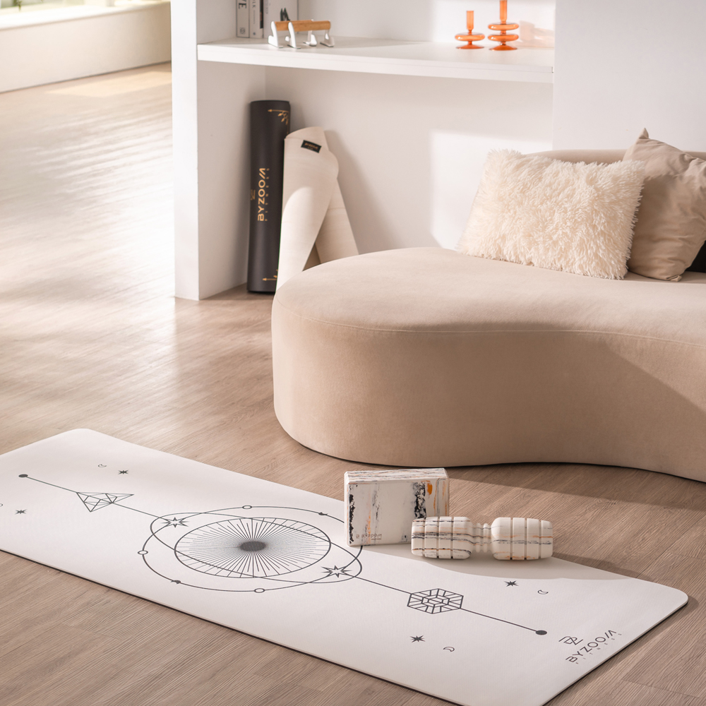 【BYZOOM FITNESS】TPE 健身墊 8mm (白), , large