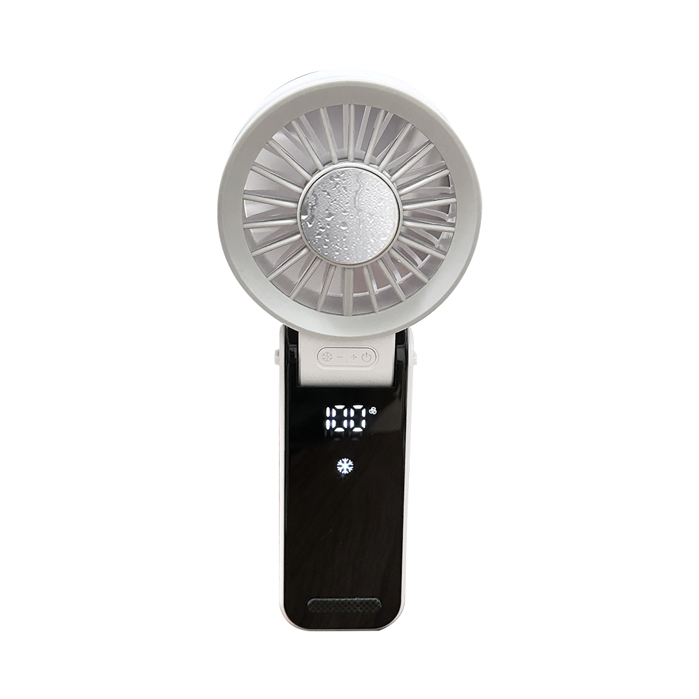 ROMEO Rechargeable Handheld Cooling Fan with Ice Plate &ndash; Portable Mini Fan, , large