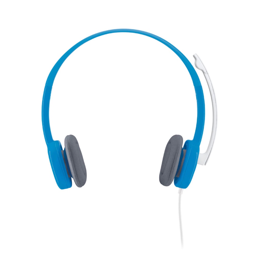 【 Logitech 羅技 】H150 天藍色 立體耳機 麥克風, , large