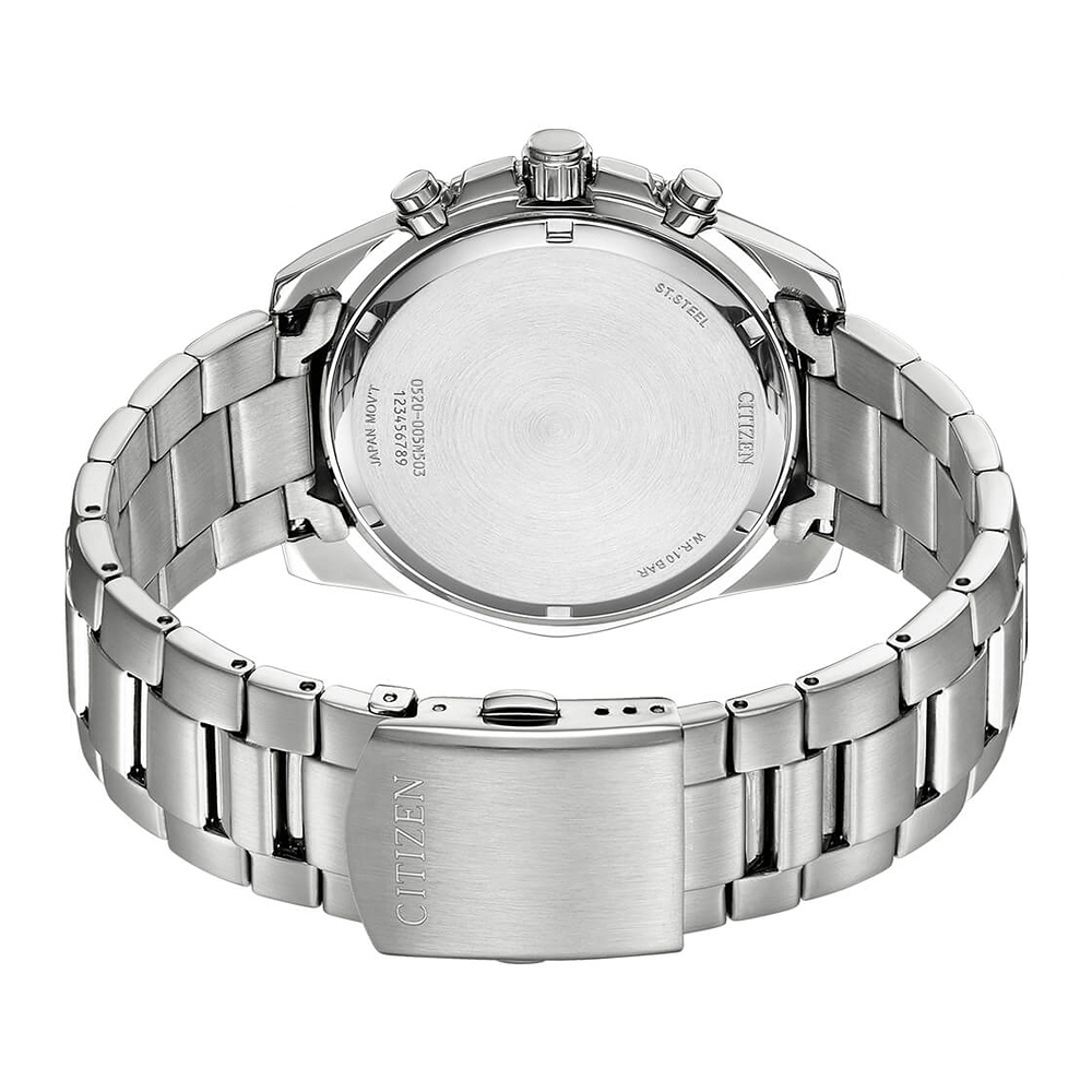 CITIZEN 星辰 Chronograph 紳男計時手錶-銅色面/44mm  AN8200-50X, , large