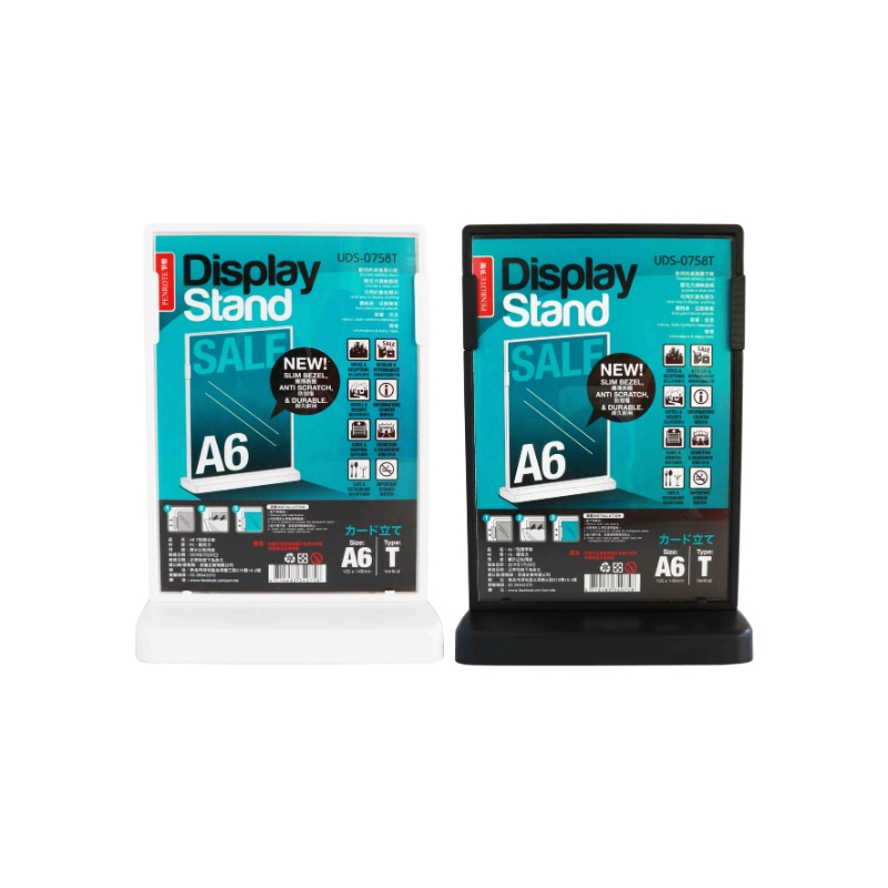 A6 T-Shaped Display Stand &ndash; Black, , large