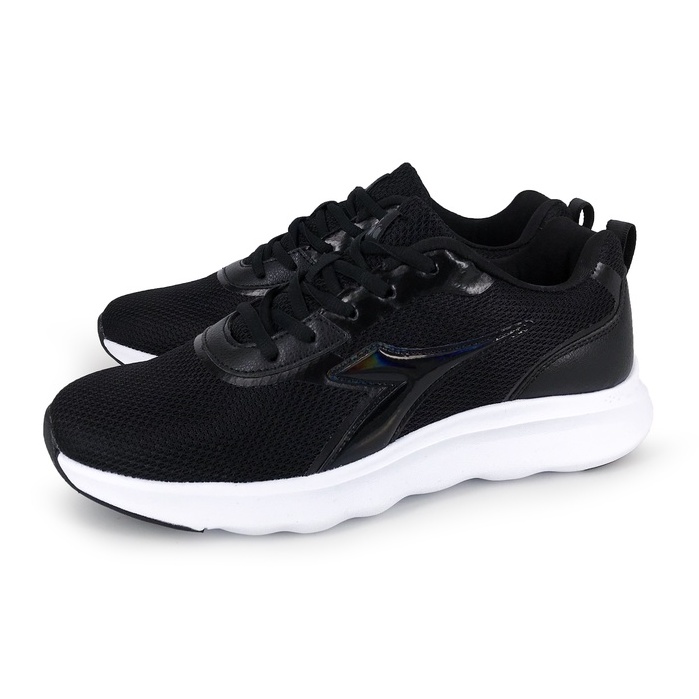 DIADORA迪亞多那 生活時尚運動鞋 男運動鞋 男鞋 反光 電繡 透氣 散熱 Q彈 減壓 彈力 輕量 止滑 黑 白, , large