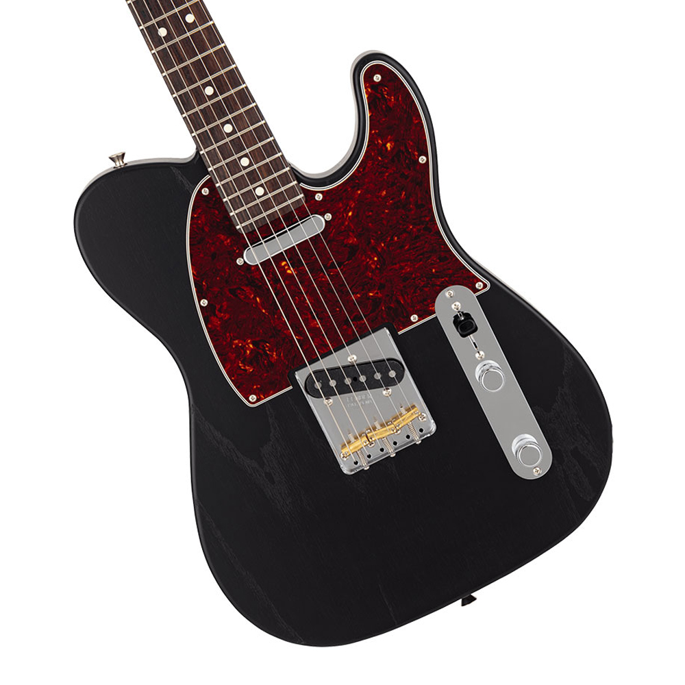 Fender MIJ LTD Hybrid II Tele Raw Ash Rw BLK, , large
