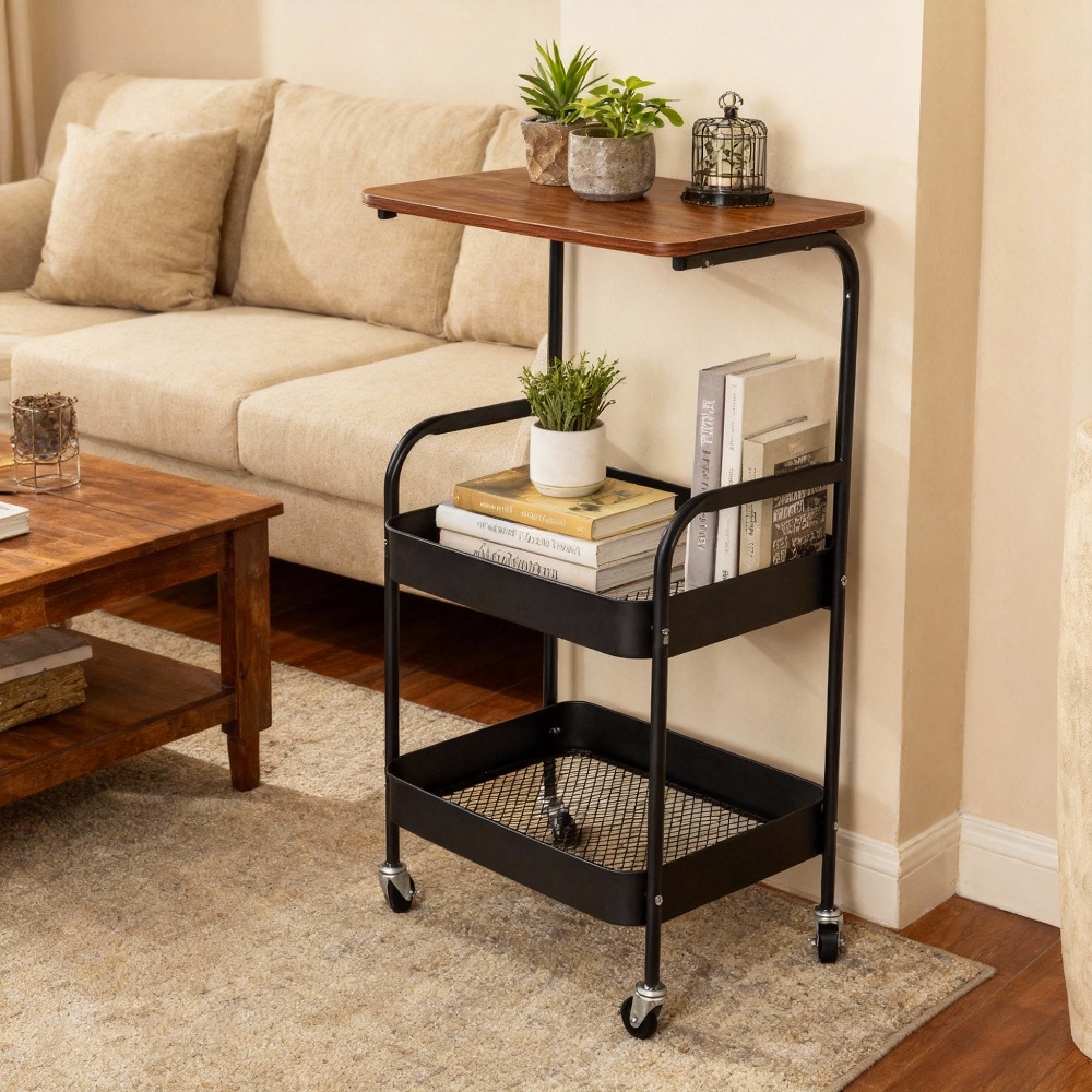 桌面三層收納推車, , large