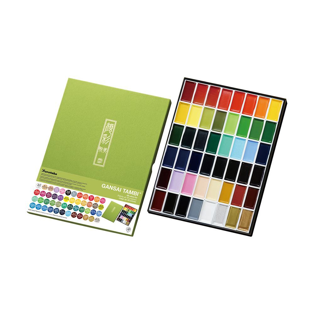 *需預訂【Kuretake 日本吳竹】顏彩耽美 四十八色 (MC20/48V), , large