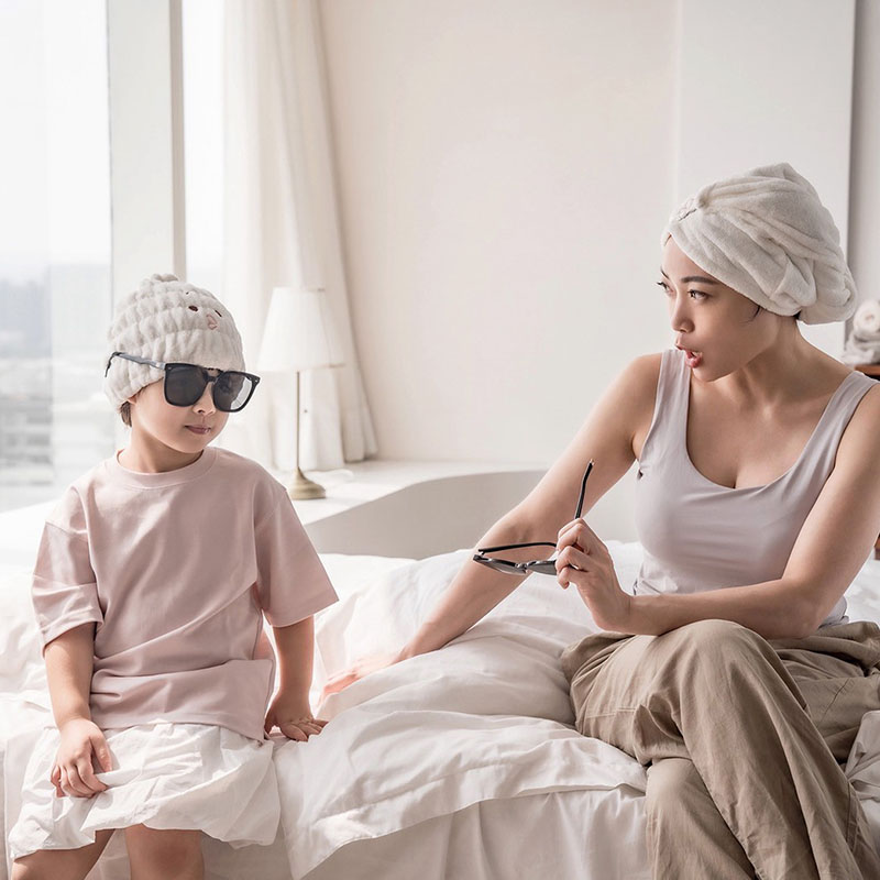 【SANSO LIFE】美食系列超細纖維擦頭包巾, , large