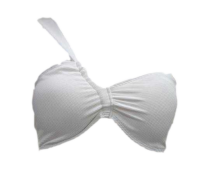 QXHEE.T. 台灣製．平口造型雙肩帶後釦泳衣QX-M08a 象牙白-M, , large