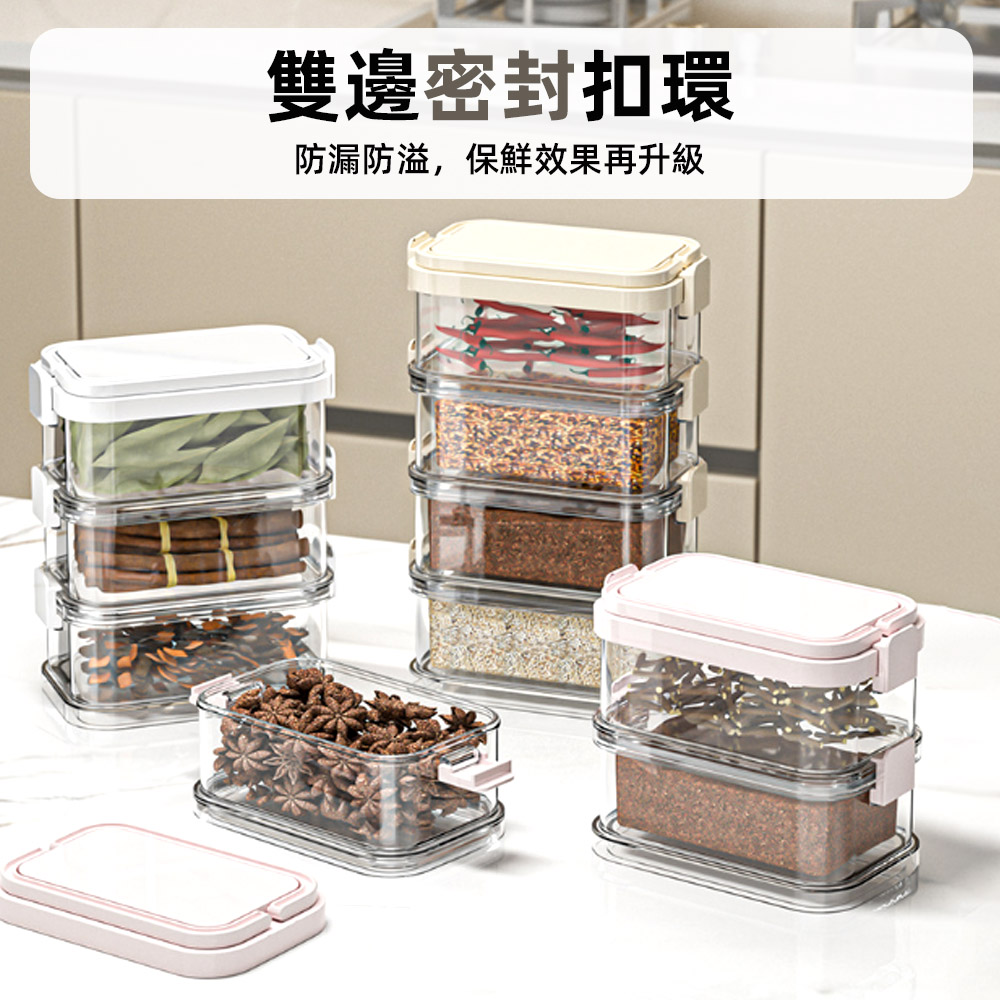 【上手家居】三層密封保鮮盒 白色三層(密封盒/小保鮮盒/透明保鮮盒/密封保鮮盒/手提保鮮盒), , large