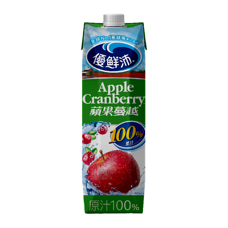 Ocean Spray 100 Apple Cranberry Juice, , large