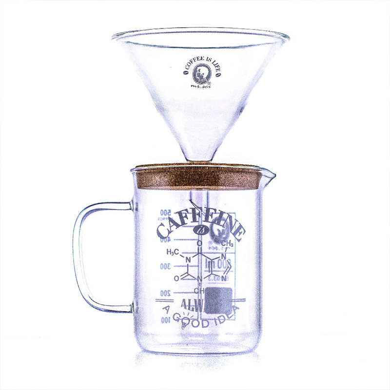 Laboratory Beaker Mug Pour-Over Coffee Set (Beaker + Dripper), , large