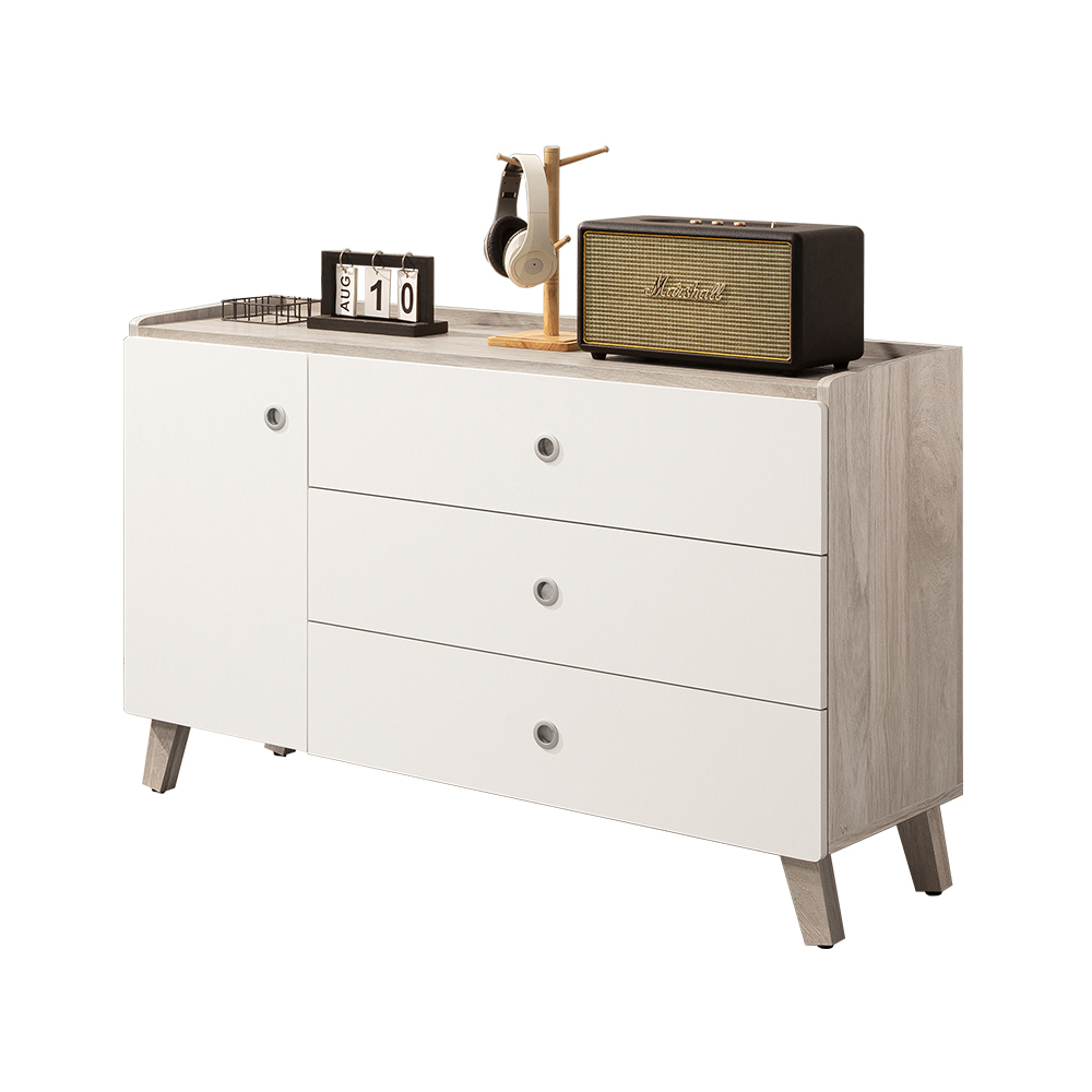 【唯熙傢俱】溫妮淺灰雙色4尺抽屜櫃, , large