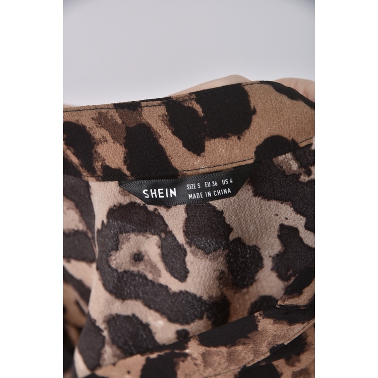 (L) 質感豹紋棕色洋裝二手衣, , large